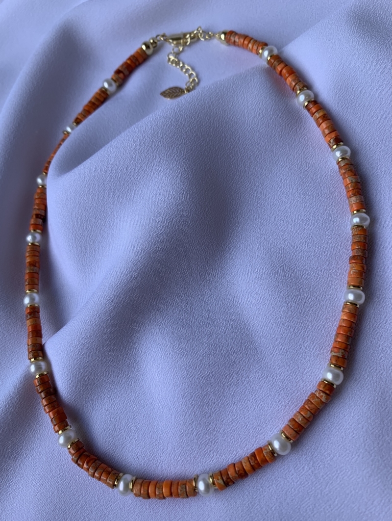 Mikabe - Formentera Orange Necklace - MK640