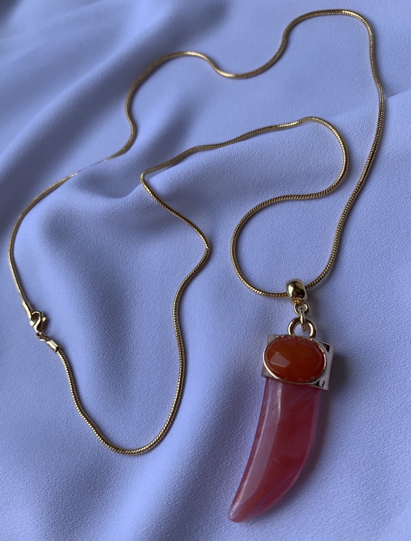 Mikabe - Chain Long Tooth Stone Orange - MK647