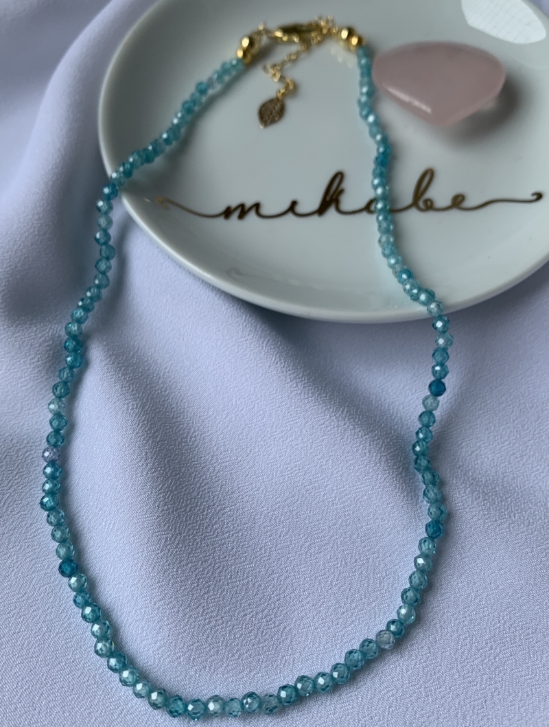 Mikabe - Blue Zirconia Necklace - MK680