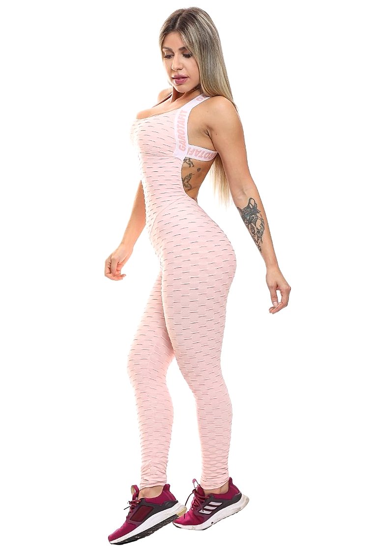 Garotafit - Riga Rose Jumpsuit - MAC188RS