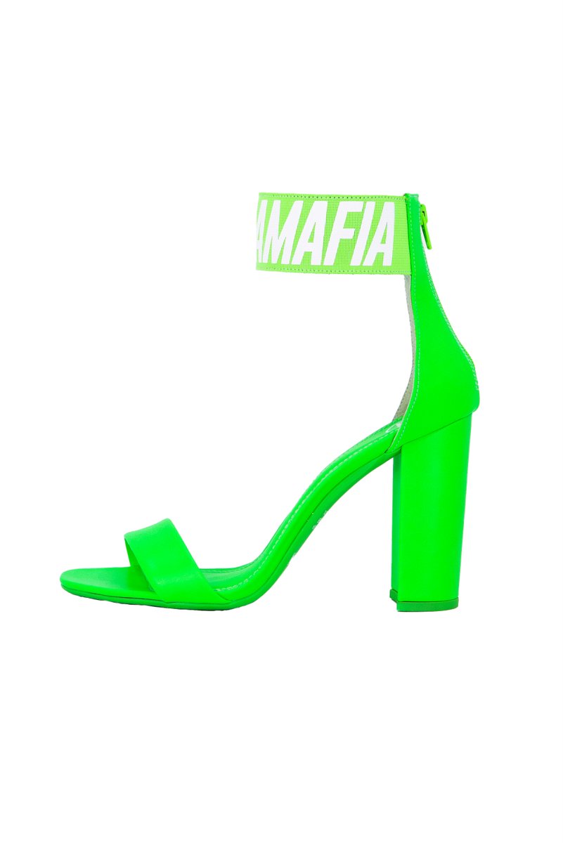 Labellamafia - Labellamafia Green Neon Heels - 25516