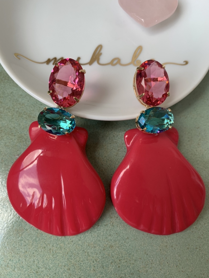 Mikabe - Pink Party Shell Earring - MK730