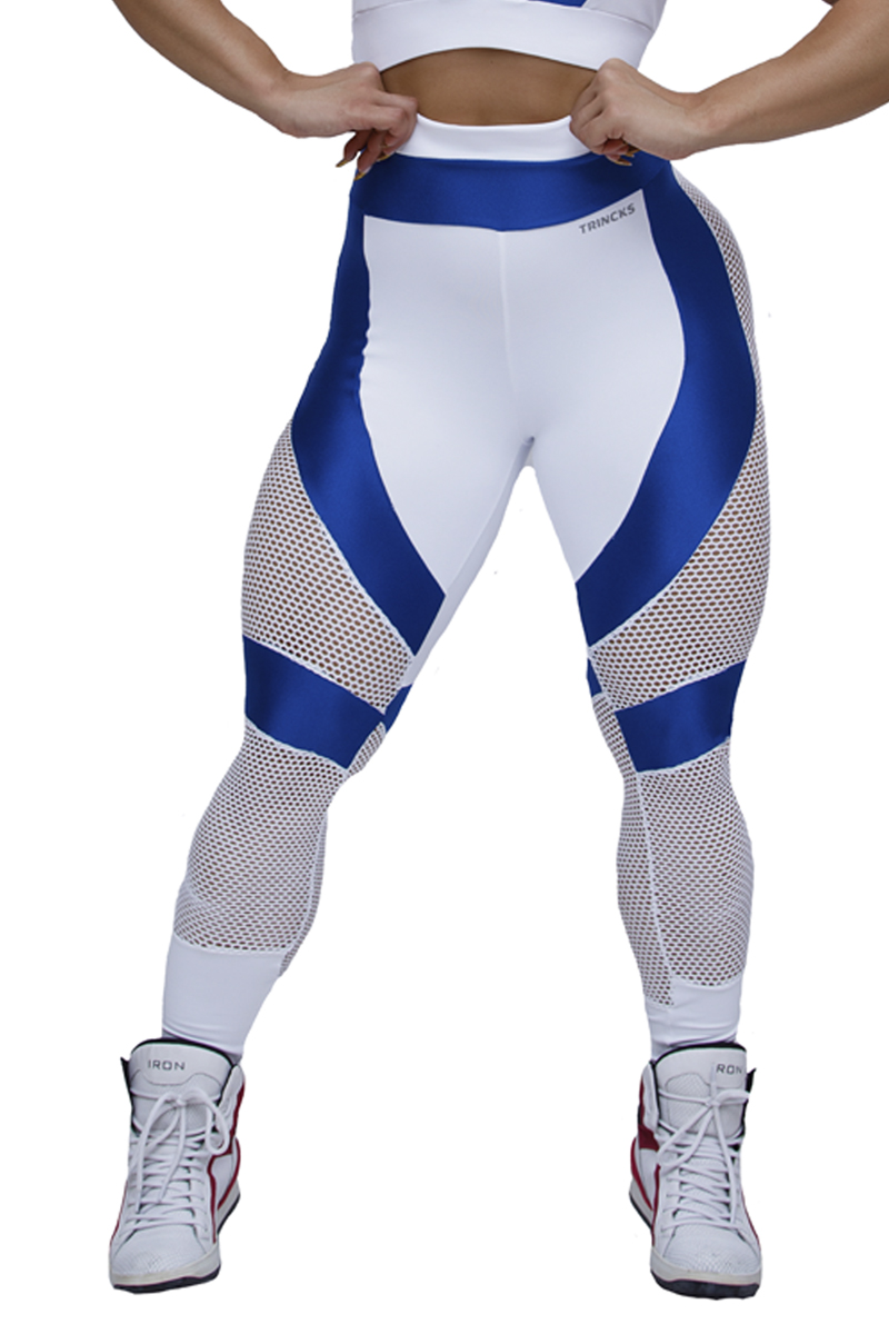 Elastic Power Trincks - Hard Train Legging Withe / Blue - cl-011146