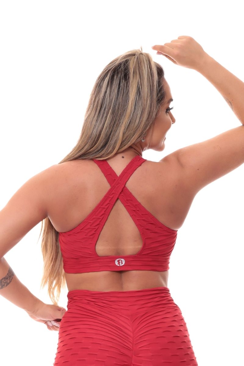 Garotafit - Top Genova Vermelho - TOB67F