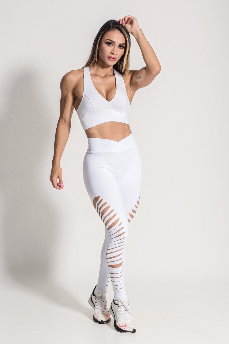 Canoan - Pants Legging Laser Torn White - 11548