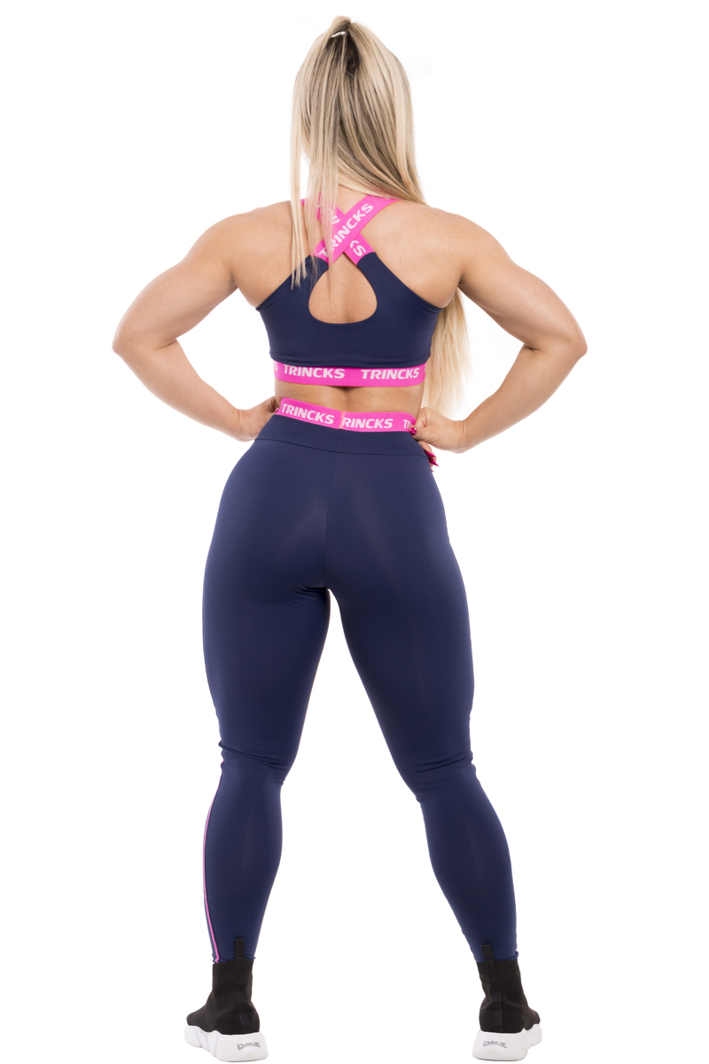 Elastic Power Trincks - Conjunto Trincks Calça e Top Elastic Dark Blue - cjc-010613