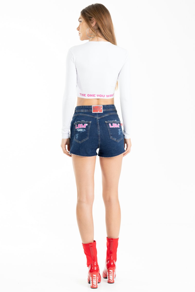 Labellamafia - Bombshell Jeans Labellamafia Shorts - 24982