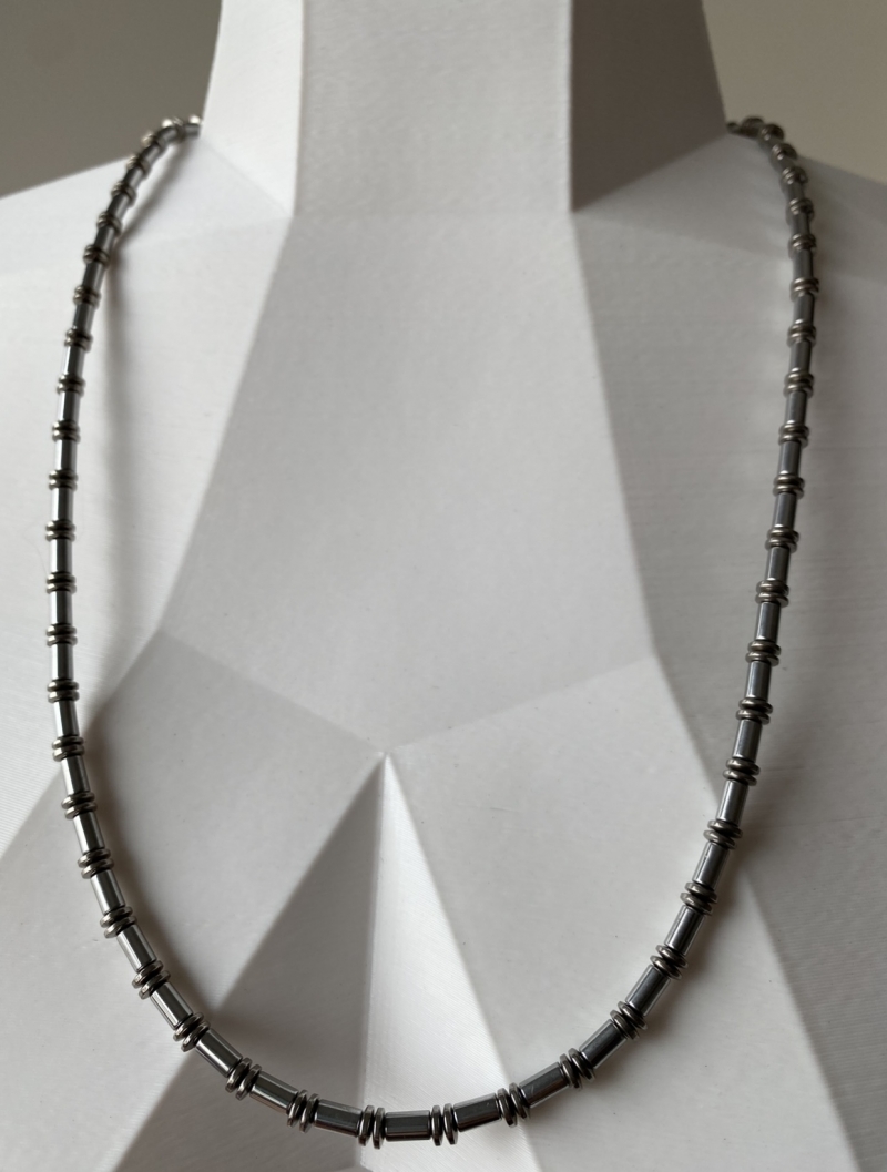 Mikabe - Necklace Graphite Hematite Bilbow - Mk947