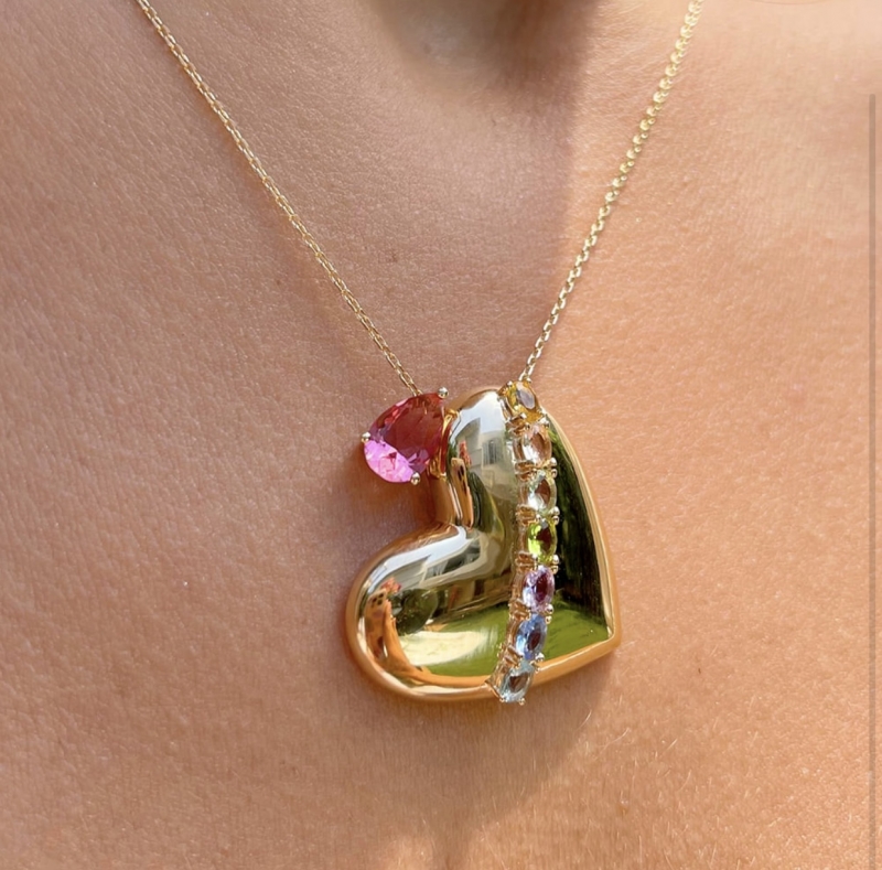 Mikabe - Necklace Heart and Drop - MK971