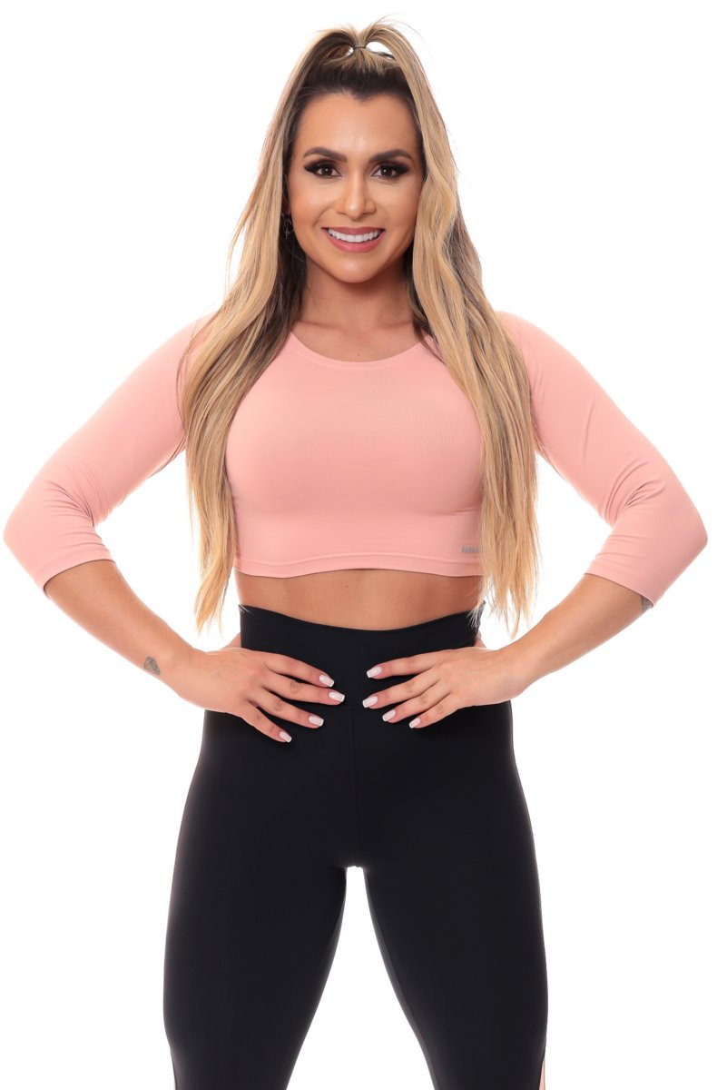 Garotafit - Blusa Malibu Rosê - BL150D