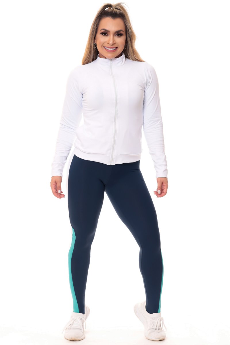 Garotafit - Jaqueta Zoe Branca - JCT16B