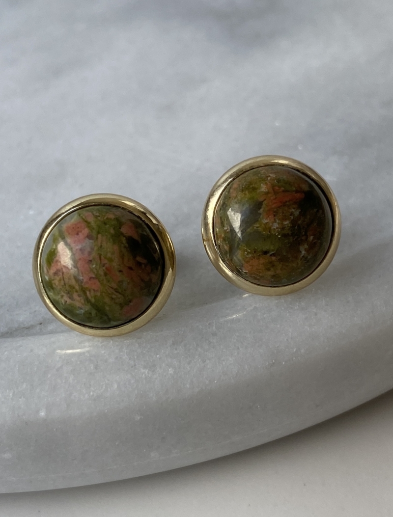 Mikabe - Earring Unakita Button - MK975