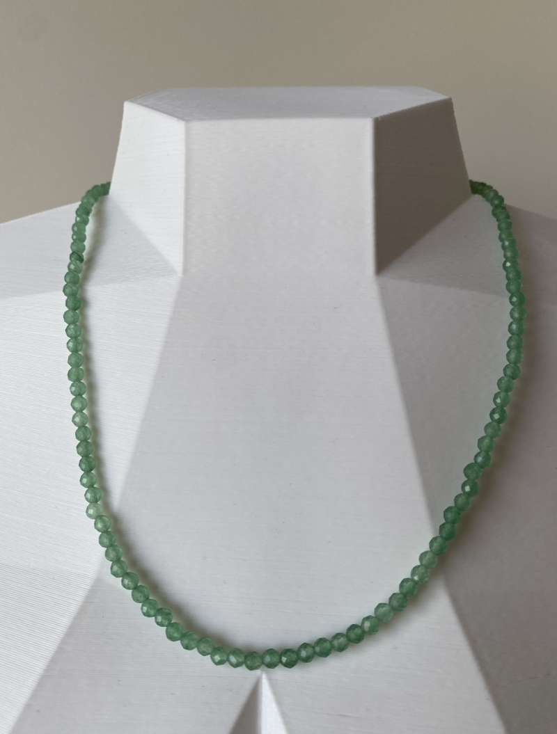 Mikabe - Green Faceted Aventurine Necklace - MK983