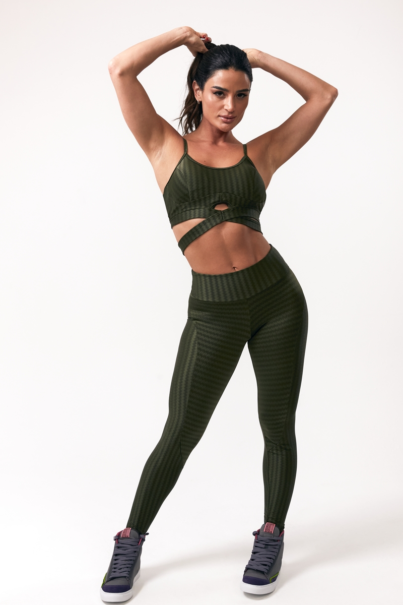 Canoan - Calça Legging New Vision Verde Militar - 11710