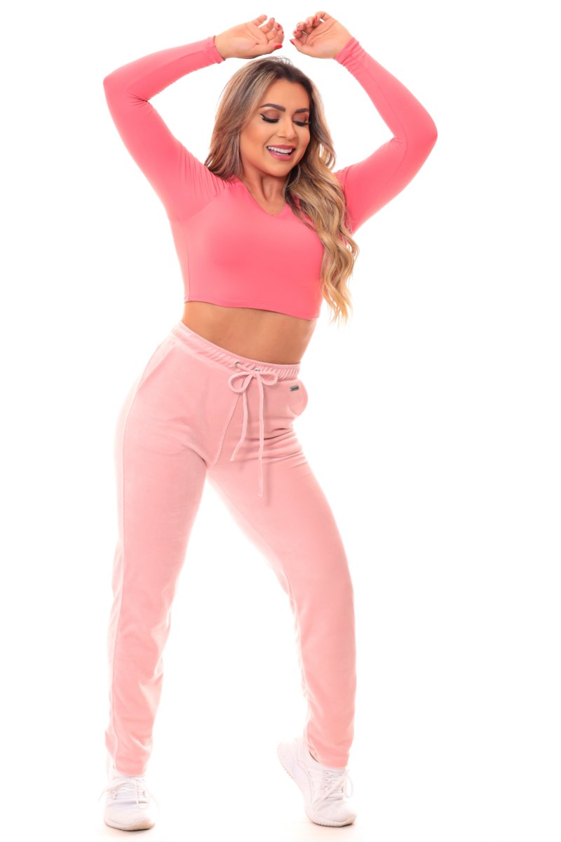 Garotafit - Pink Poetry Pants - FUS320D