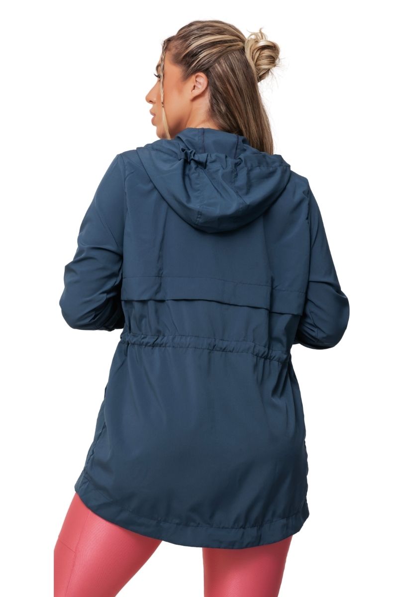 Garotafit - Jaqueta Parka ágata Azul Petroleo - JCT17L