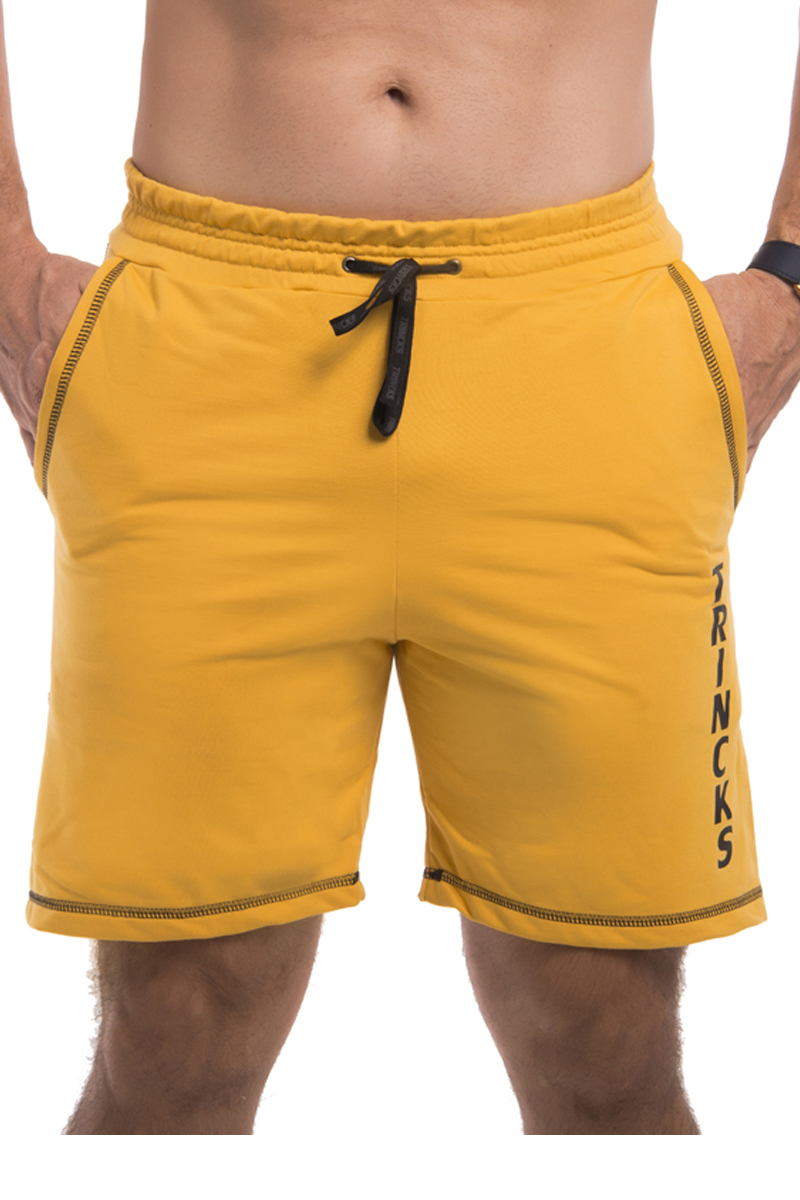 Elastic Power Trincks - Men's Fleece Mustard Shorts - be-010224