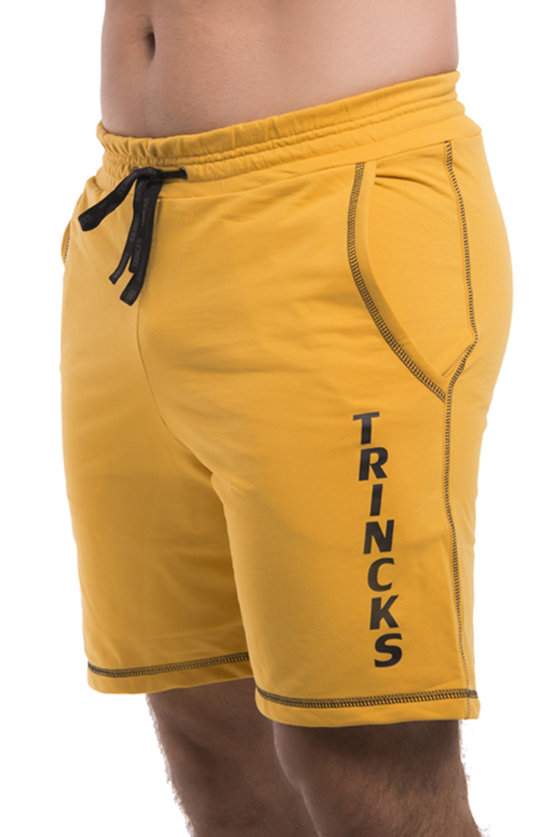 Elastic Power Trincks - Men's Fleece Mustard Shorts - be-010224