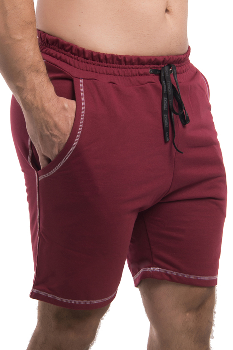 Elastic Power Trincks - Men's Fleece Shorts Burgundy - be-010210