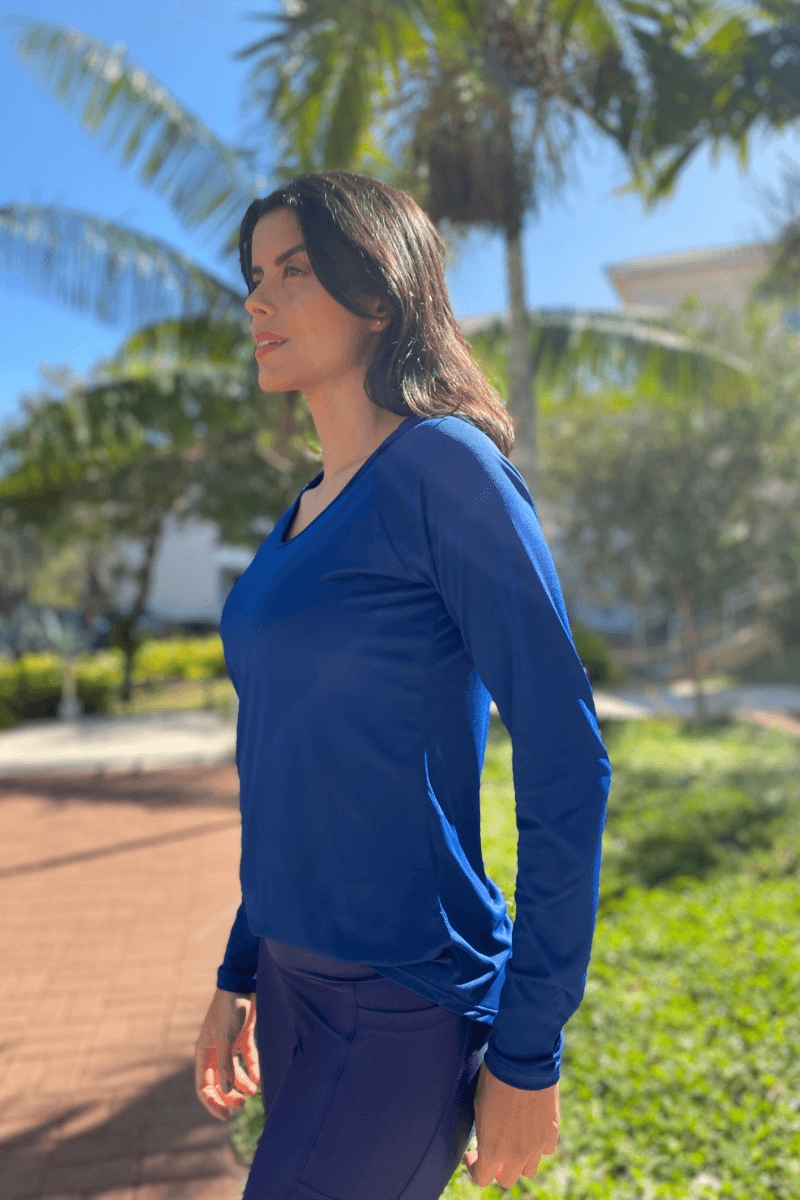 Trilha Verão - Blusa Joana ML - F0840 DRY