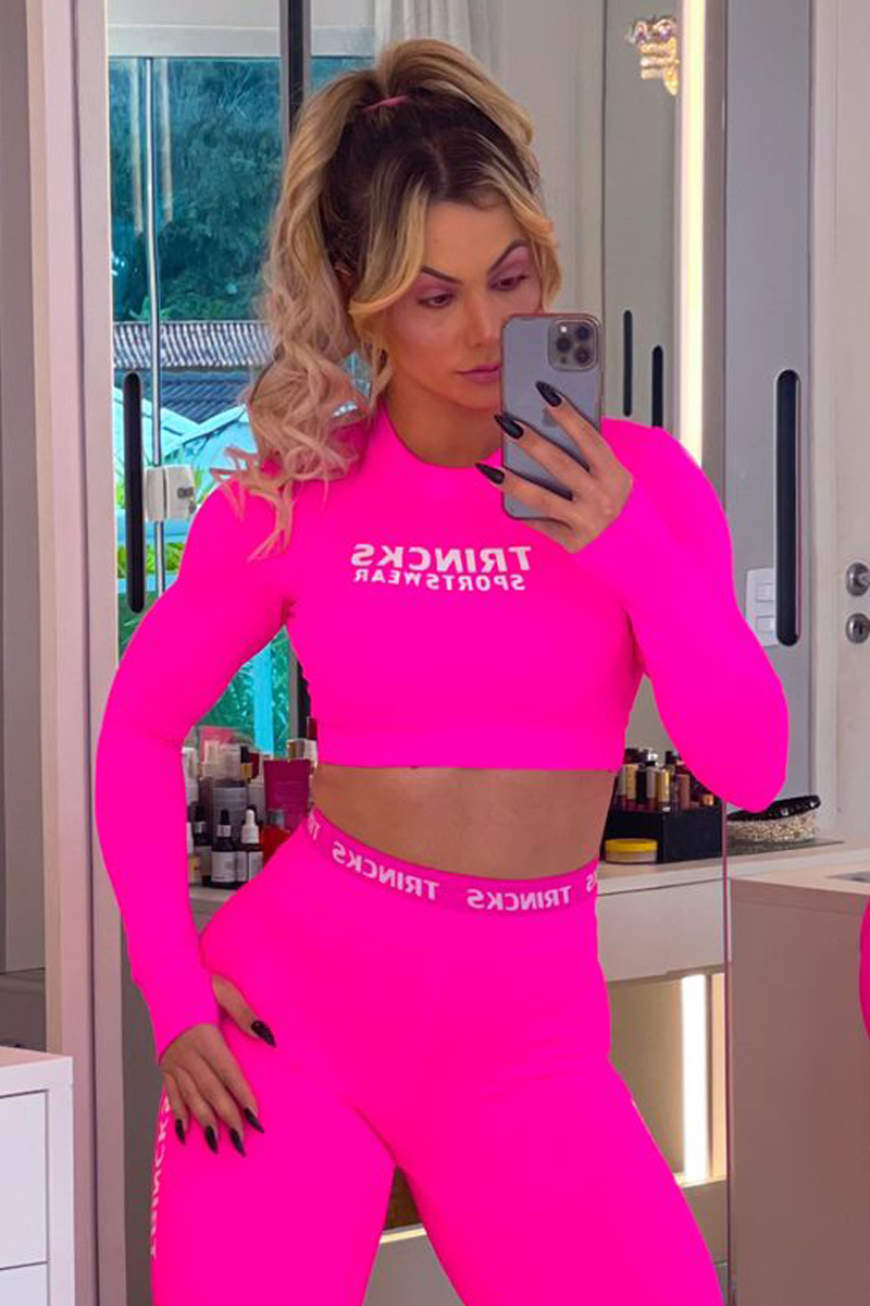 TRINCKS - Cropped Long Sleeve Pink Neon - cp-012734 - Trincks