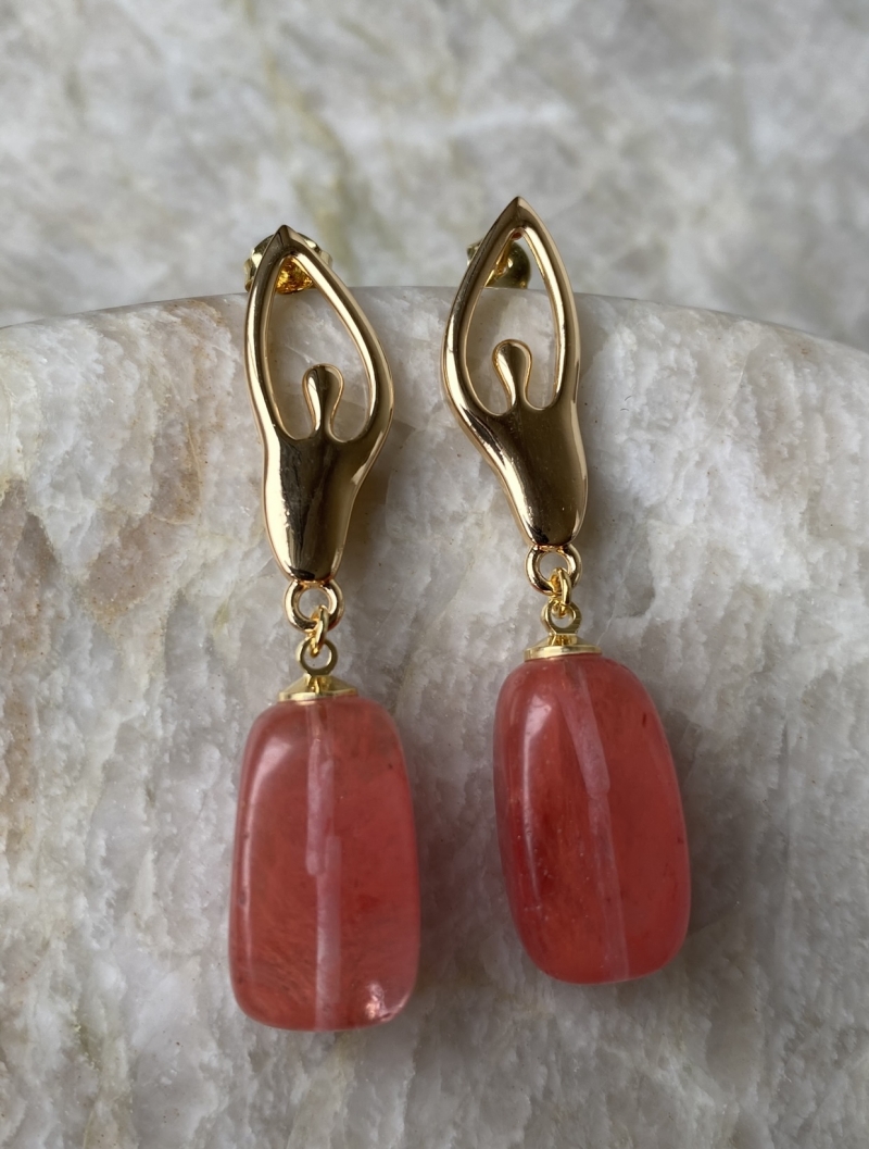 Mikabe - Earring Ballet Quartz Cherry - MK1129