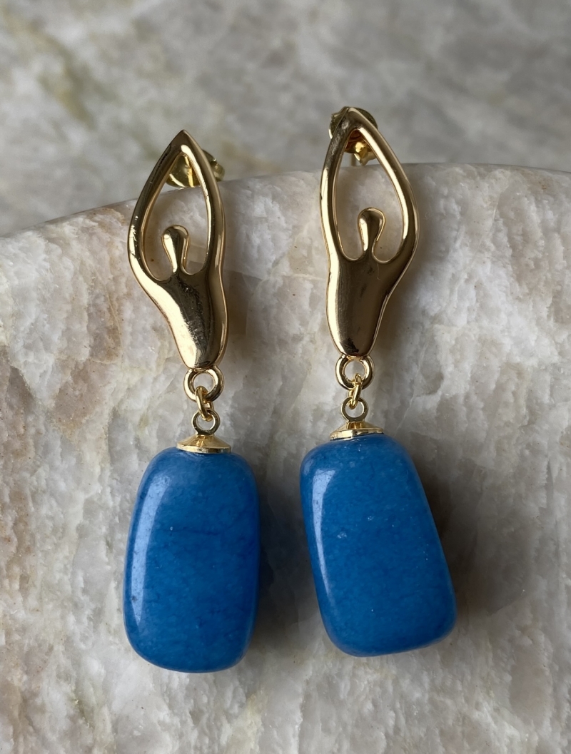 Mikabe - Earring Ballet Blue Quartz - MK1130