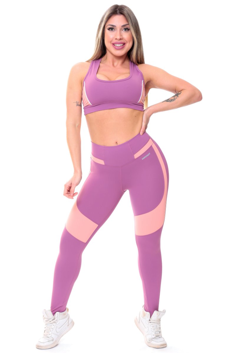 Garotafit - Conjunto Brunei Rosa - FCS221D