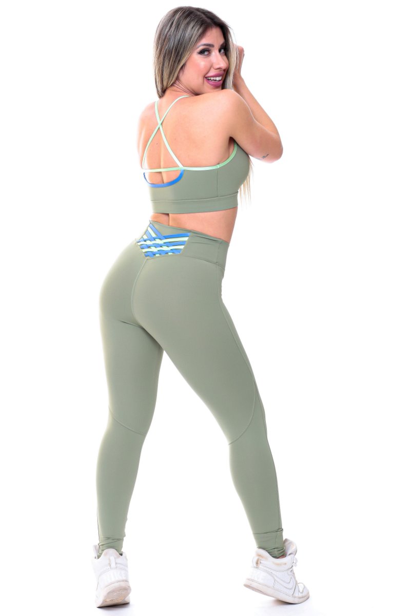 Garotafit - Conjunto Juba Verde - FCS217HO