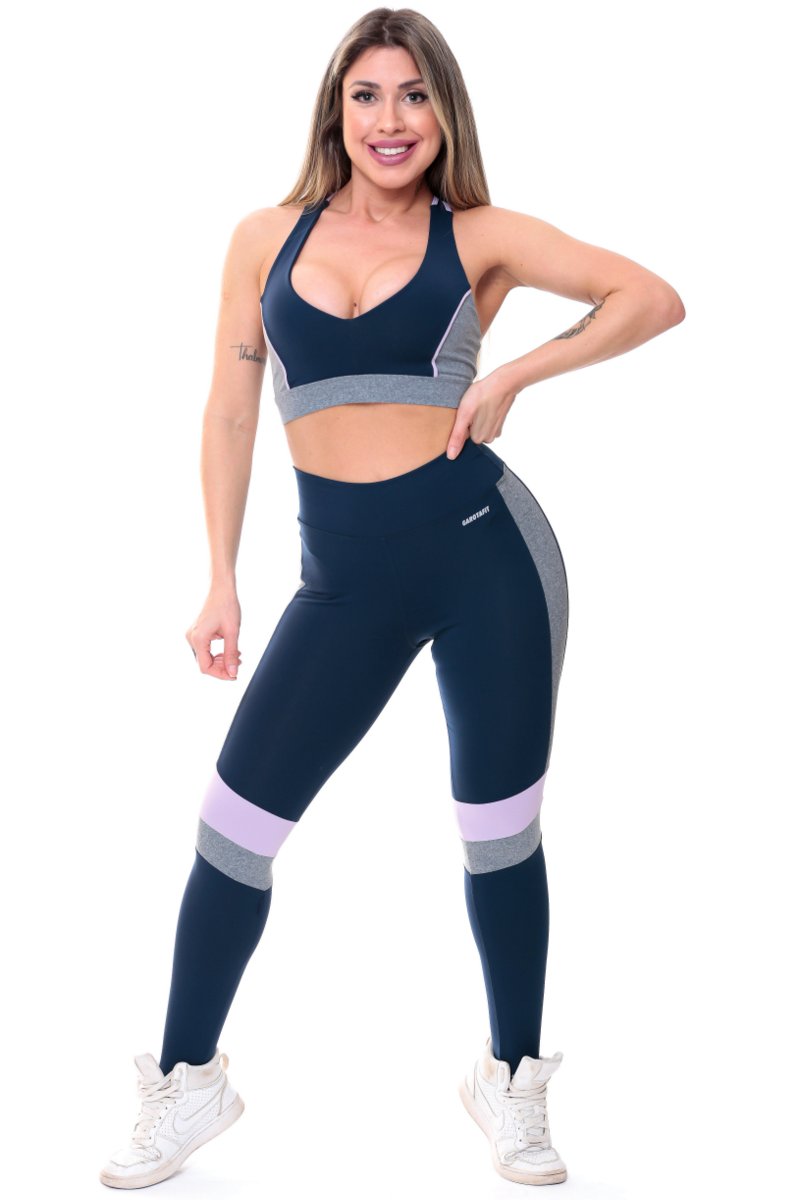 Garotafit - Conjunto Dacar Azul Marinho - FCS219AHC