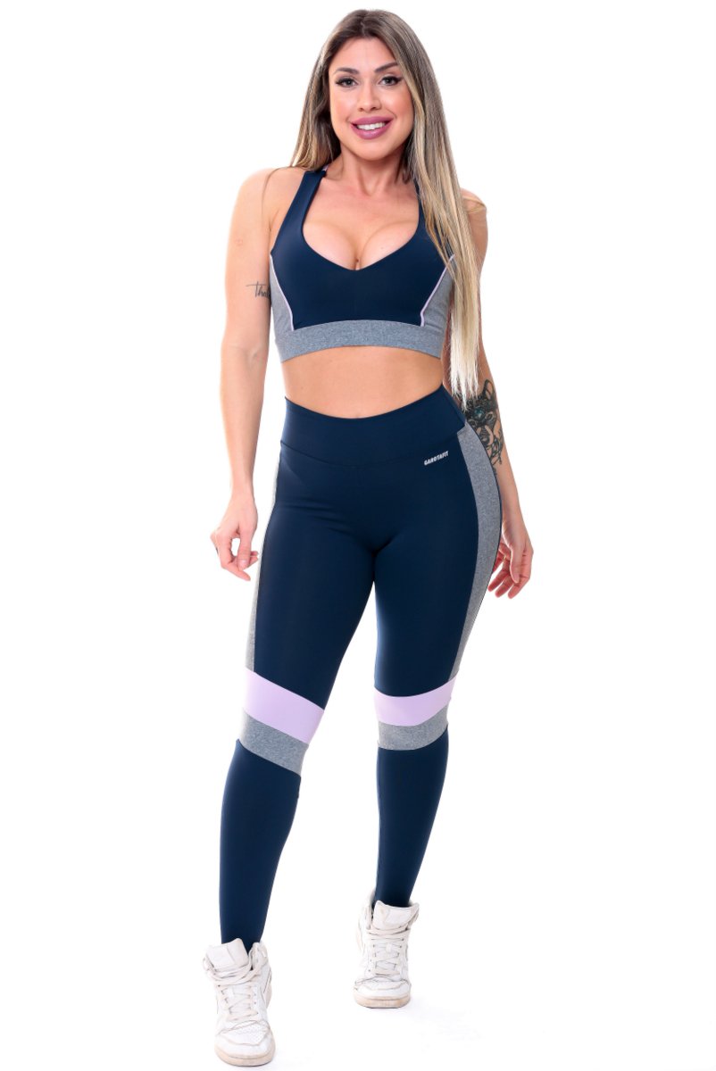 Garotafit - Conjunto Dacar Azul Marinho - FCS219AHC