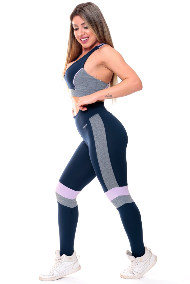 Garotafit - Conjunto Dacar Azul Marinho - FCS219AHC