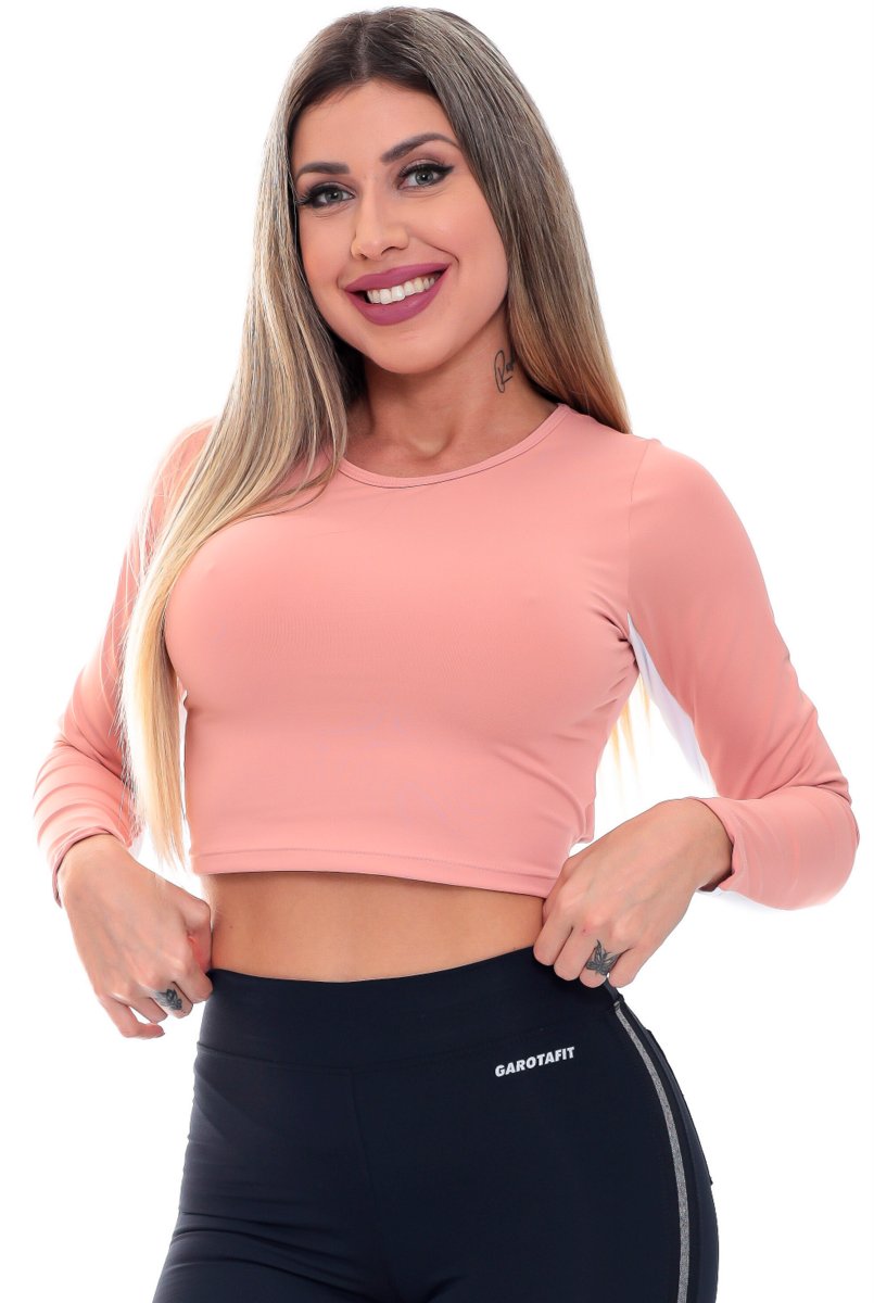 Garotafit - Cropped Jade Rosa - BL197D