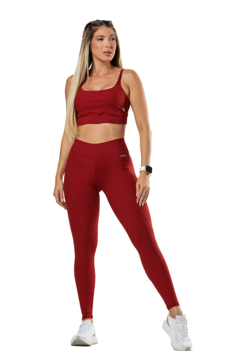 Garotafit - Conjunto Timbu Bordô - FCS228FB