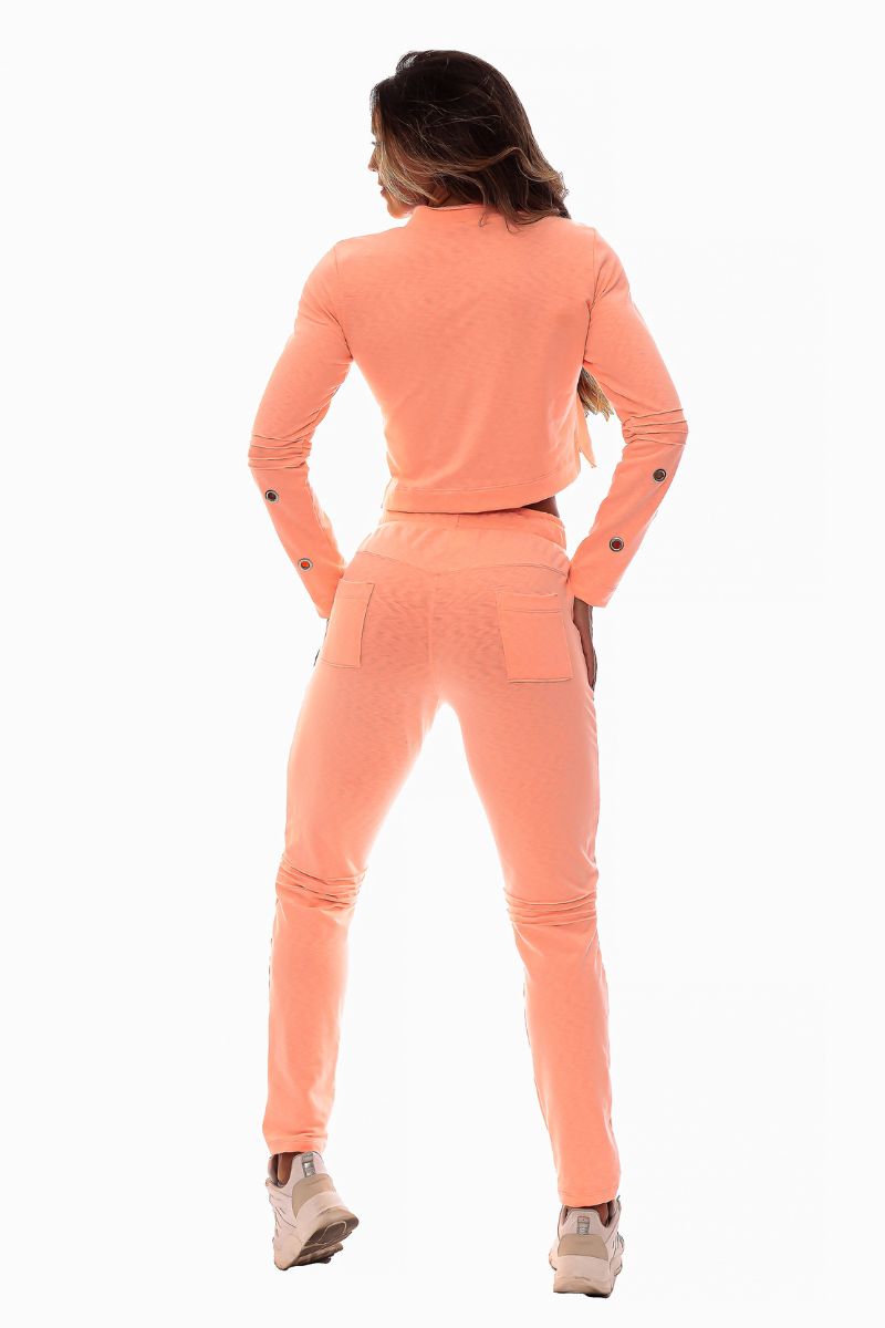 Garotafit - Fitness Set Top and Pants Tutty Orange - FCS213O