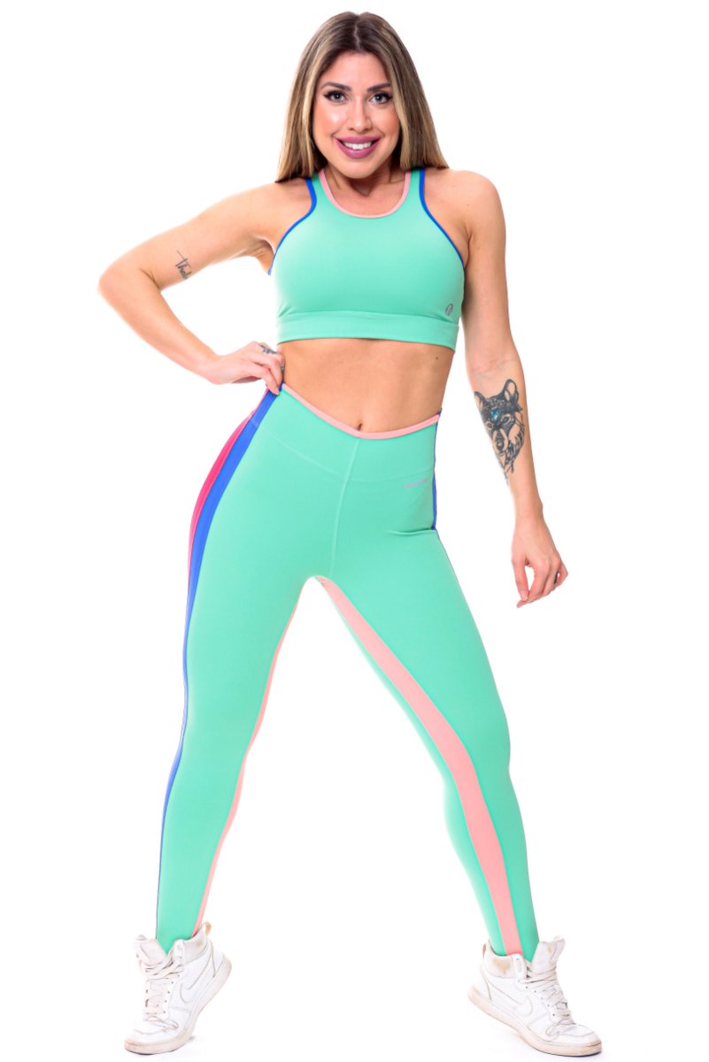 Garotafit - Conjunto Georgetown Verde - FCS234HC