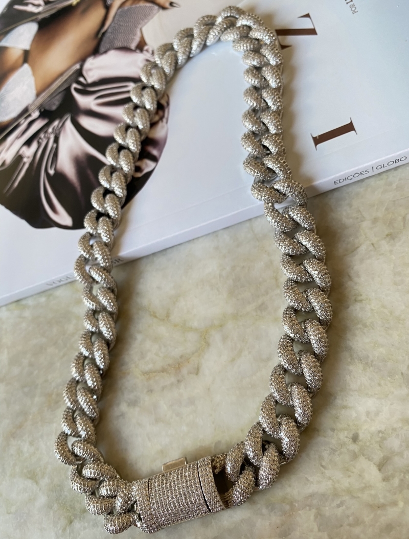 Mikabe - Luxury Studded Grumet Necklace - MK1173