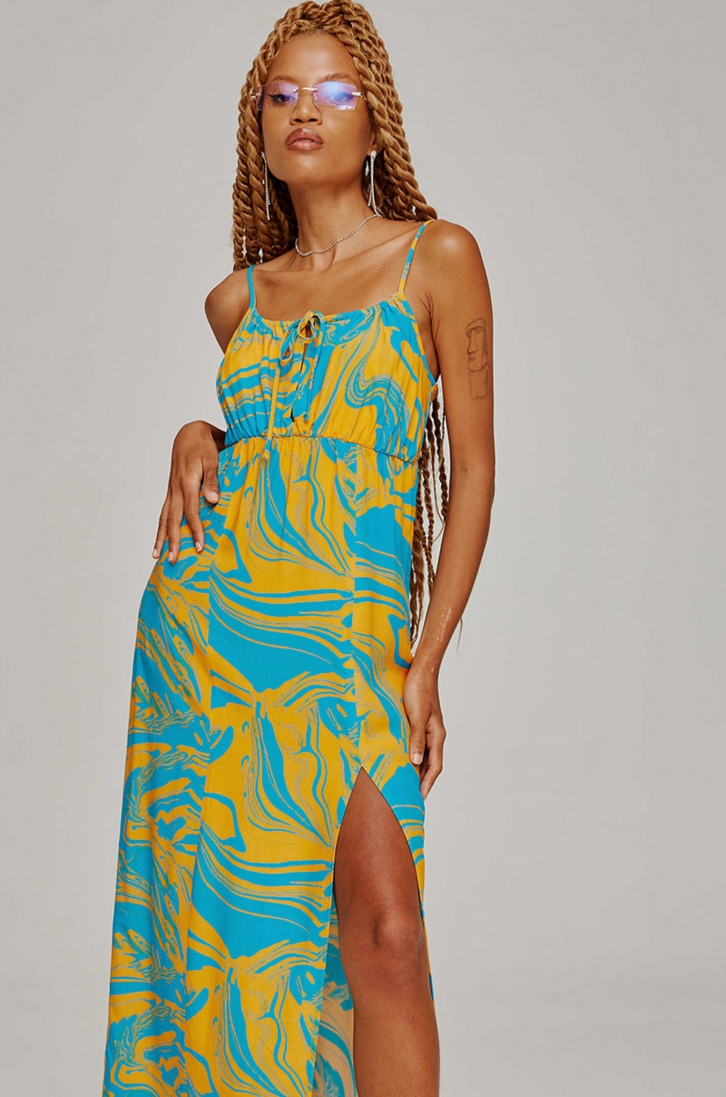 MYFT - SUPER MIDI PRINT DRESS - 502VE007005