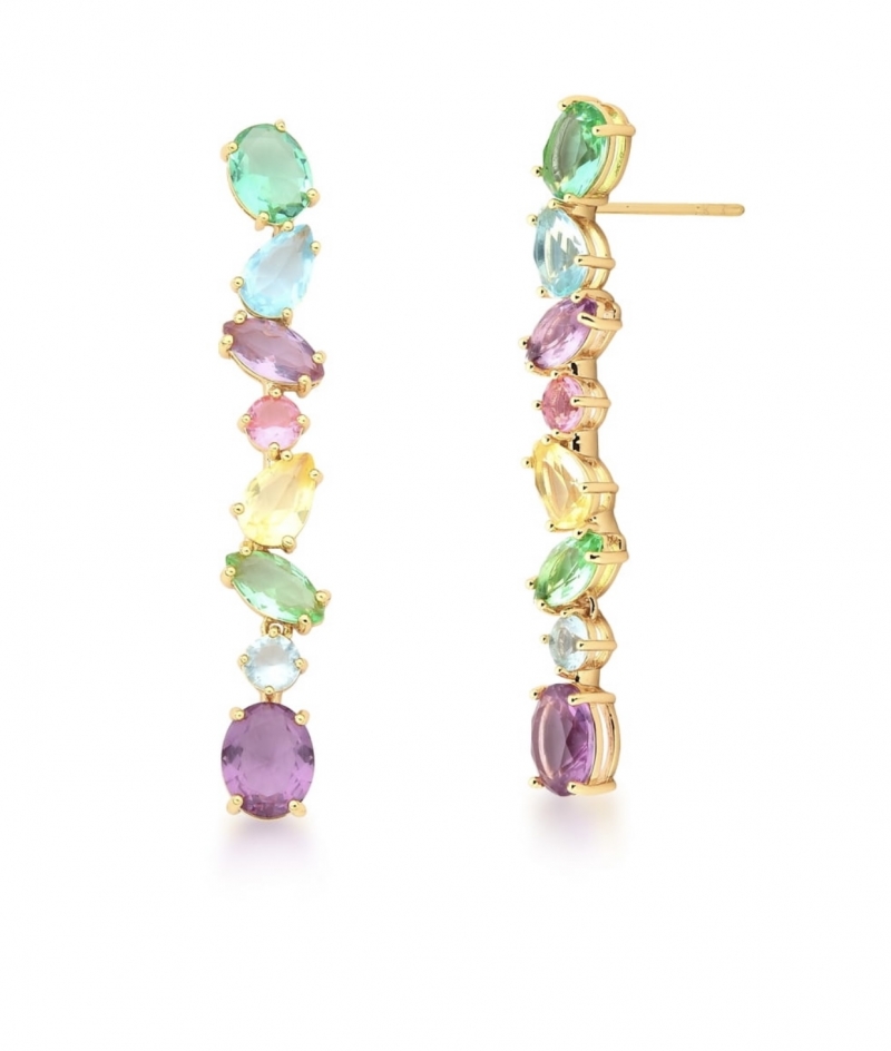 Mikabe - Earring Wire Crystals - MK1208