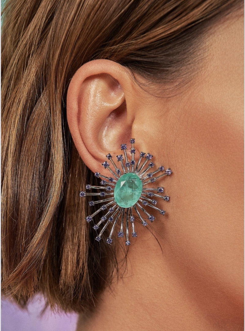 Mikabe - Earring Universe Tourmaline Fusion - MK1213