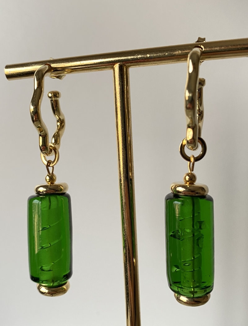 Mikabe - Earring Murano Verde - MK1220