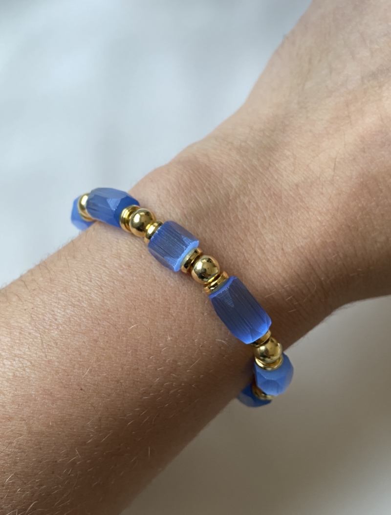 Mikabe - Pulseira Murano Azul - MK1222