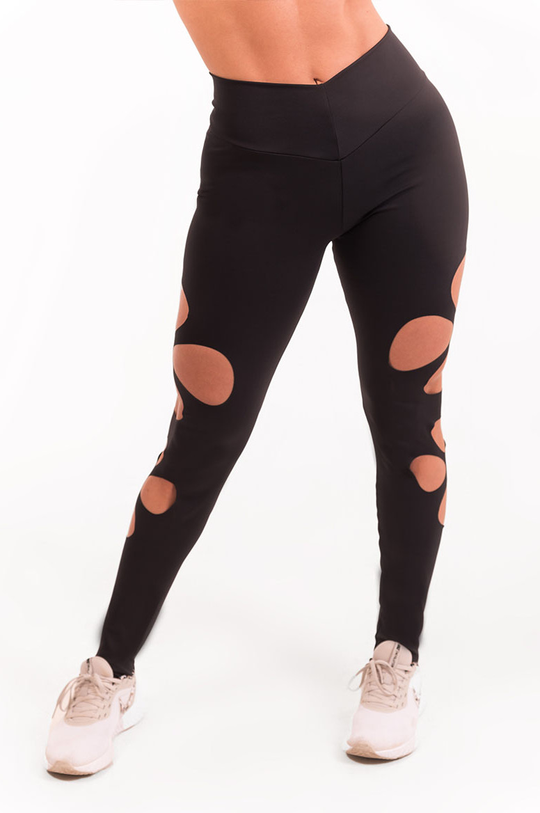 Canoan - Calça Legging Trevo 2 Laser Preto - 11686