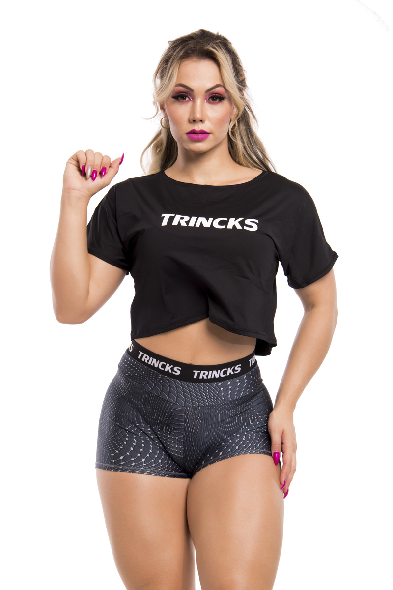 Elastic Power Trincks - Cropped Style Black White - cp-011902