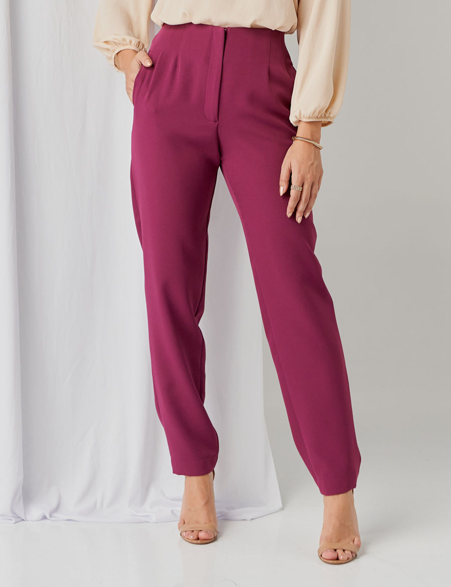 Innocence - Pants Innnocence Social Lined Eggplant - 30823BERIN