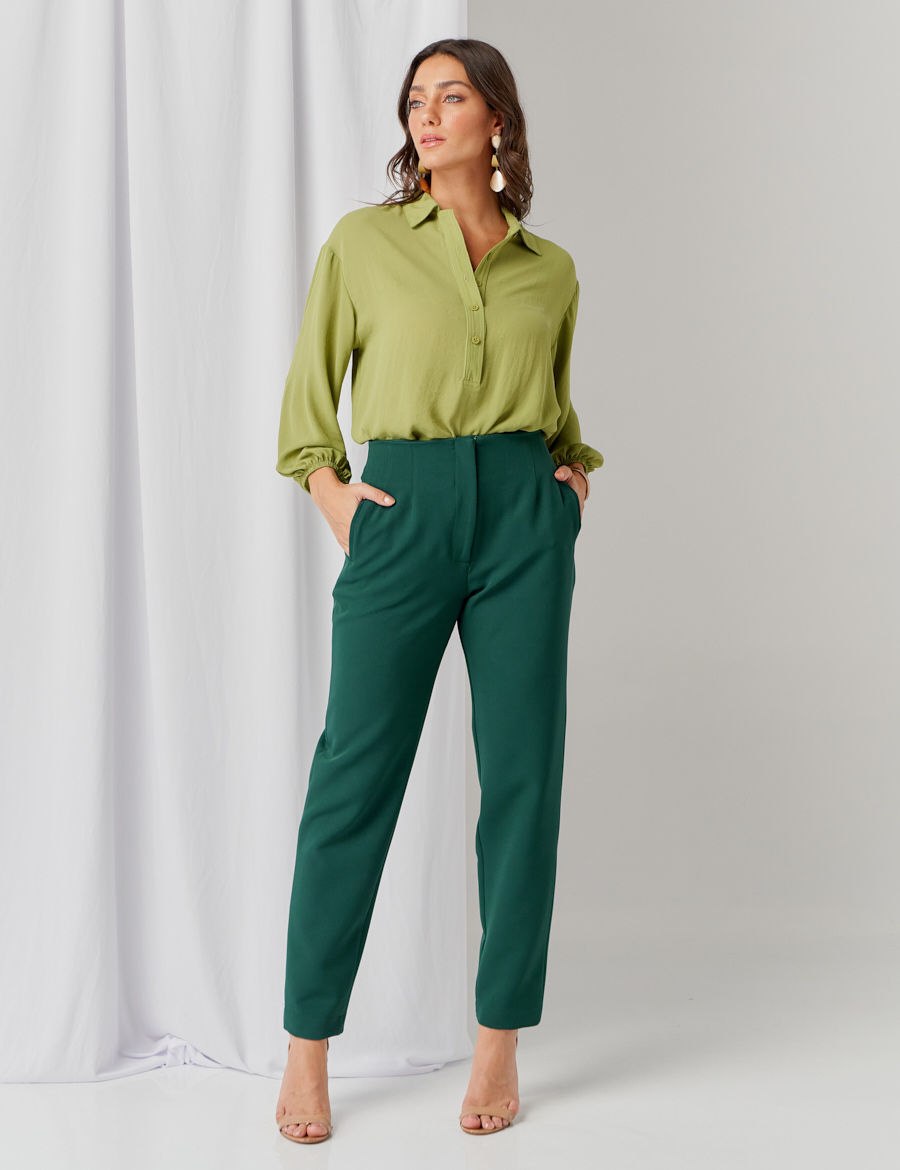 Innocence - Pants Innnocence Social Lined Green - 30823VERD