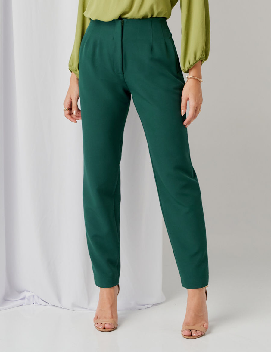 Innocence - Calça Innocence Social Forrado Verde - 30823VERD