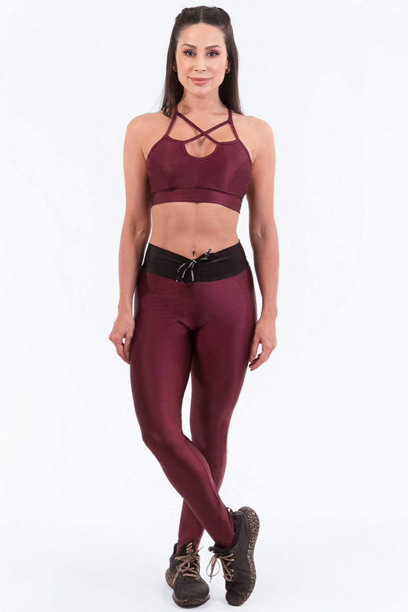 Canoan - Calça Legging Nicoly Vinho - 11751