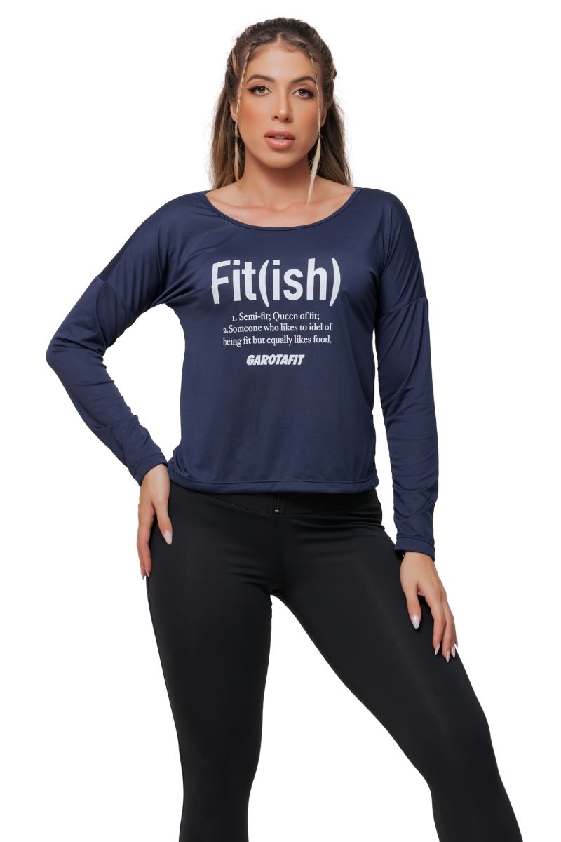 Garotafit - Blusa Olivina Marinho - BL205L