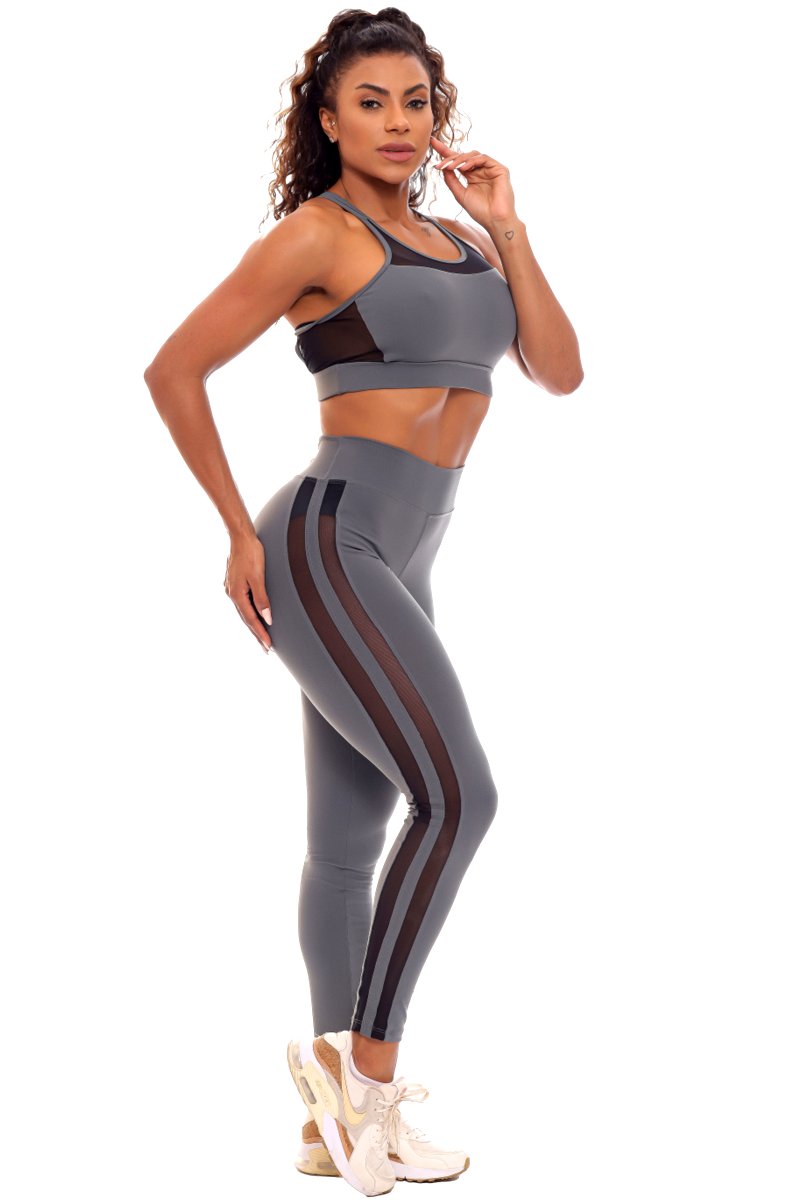 Garotafit - Conjunto Erevã Chumbo - FCS240C